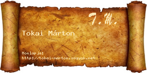 Tokai Márton névjegykártya